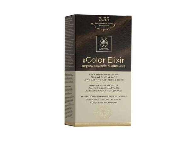 Apivita My Color Elixir Βαφή Μαλλιών 6.35 Ξανθό Σκούρο Μελί Μαονί