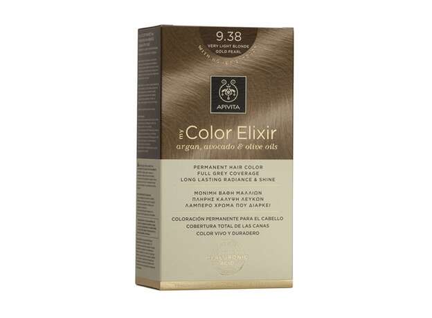 Apivita My Color Elixir Βαφή Μαλλιών 9.38 Ξανθό Πολύ Ανοιχτό Μελί Περλέ