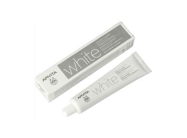 Apivita Natural Dental Care White Λευκαντική Οδοντόκρεμα με Μαστίχα & Πρόπολη 75ml