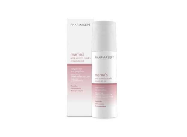 Pharmasept Mama’s Anti-Stretch Marks Cream to Oil Κρέμα κατά των Ραγάδων, 150ml