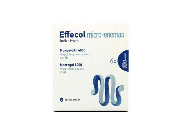 Epsilon Health Effecol Micro-Enemas Macrogol 4000 Μικροκλυσματα Ενηλικων 6 X 9g