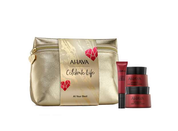 AHAVA Apple of Sodom Wrinkle Cream 50ml, Mask 50ml & Lip Line Treatment 15ml