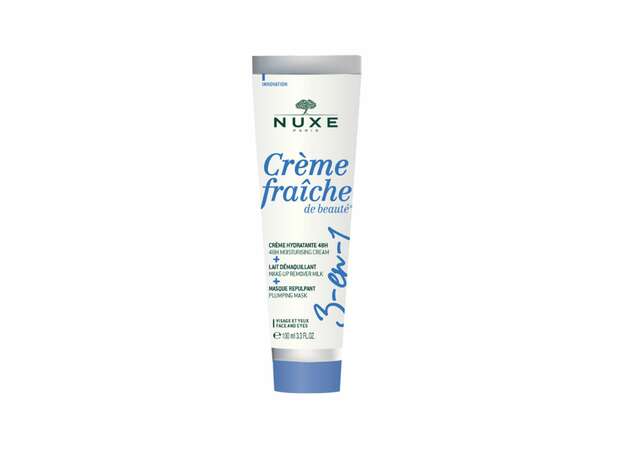 Nuxe Creme Fraiche de Beaute 3 in 1 48ωρη Ενυδατική Κρέμα, Γαλάκτωμα Ντεμακιγιάζ & Μάσκα Επαναπύκνωσης 3σε1, 100ml