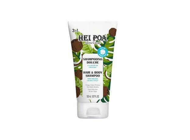 Hei Poa Coconut Hair & Body Shampoo With Organic Coco Pulp Σαμπουάν & Αφρόλουτρο για Σώμα & Μαλλιά με Άρωμα Καρύδας, 150ml