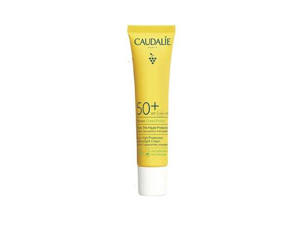Caudalie Vinosun Ocean Protect Lightweight Cream Spf50+ Αντηλιακή Κρέμα Προσώπου-Λαιμού, 40ml