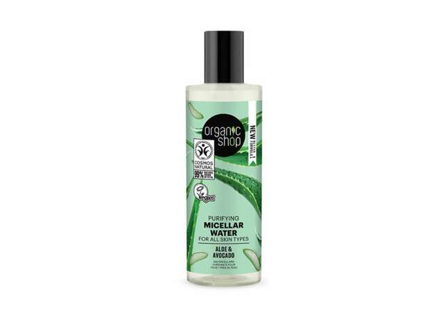 Organic Shop Aloe & Avocado Purifying Micellar Water Νερό Καθαριστικό Προσώπου για όλους τους τύπους επιδερμίδας 150ml