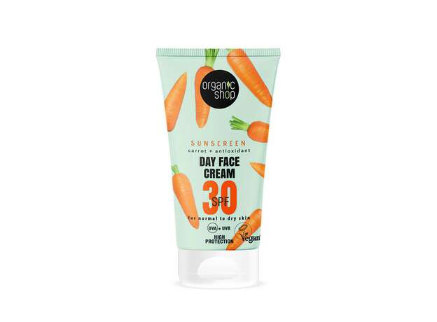 Organic Shop Αντηλιακή Κρέμα Προσώπου με SPF30 για Κανονική-Ξηρή Επιδερμίδα, 50 ml