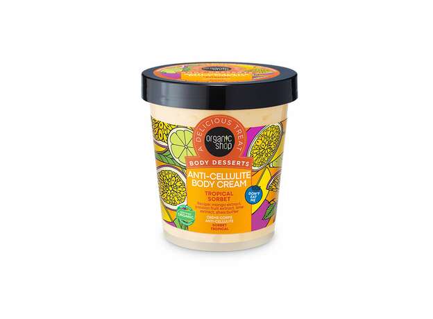 Organic Shop Body Desserts Tropical Sorbet, Κρέμα Σώματος Κατά της Κυτταρίτιδας 450ml