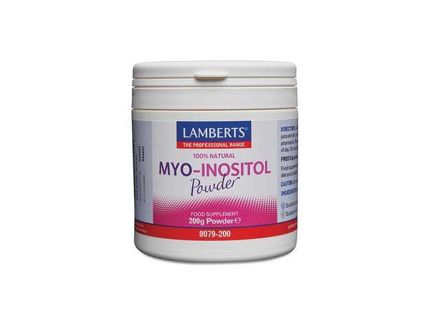 Lamberts Myo - Inositol Powder Συμπλήρωμα Μυοϊνοσιτόλης σε Σκόνη, 200g