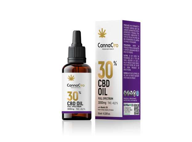 CannaOro Έλαιο κάνναβης CBD 30% Full Spectrum with Masticoil 10ml