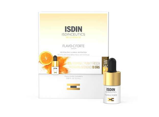 Isdin Flavo-C Forte Serum 5.3ml (Ορός Προσώπου με 15% Καθαρή Βιταμίνη C - Αγωγή 10 Ημερών)