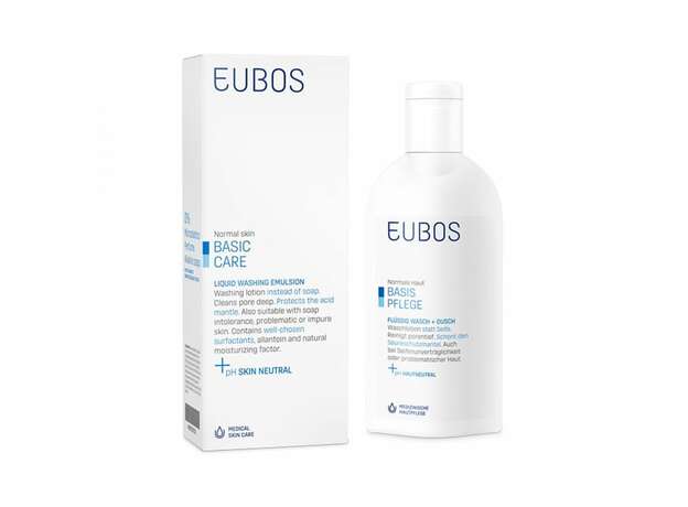 Eubos Υγρό Καθαρισμού προσώπου και σώματος Μπλε - 200ml