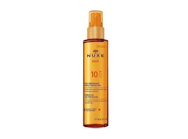 Nuxe Sun Tanning Oil for Face and Body, Λάδι Μαυρίσματος Προσώπου και Σώματος, SPF10, 150ml