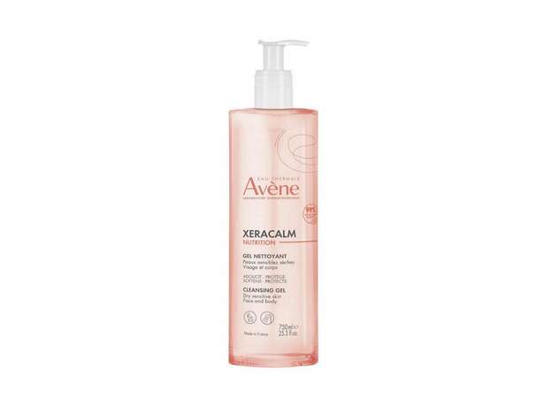 Avene Xeracalm Nutrition Τζελ Καθαρισμού 750ml,Τζελ Καθαρισμού για Ευαίσθητες & Ξηρές Επιδερμίδες