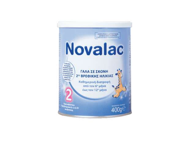 Novalac 2 Γάλα Σκόνη Δεύτερης Βρεφικής Ηλικίας 400g