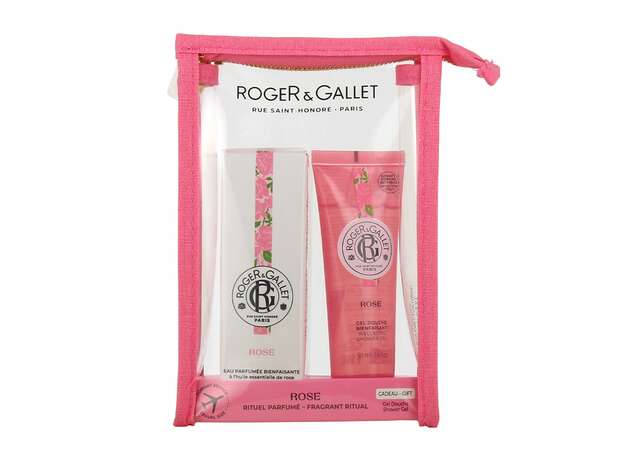 Roger & Gallet Πακέτο Προσφοράς Rose Water Perfume 30ml & Δώρο Wellbeing Shower Gel 50ml & Τσαντάκι (Travel Size)