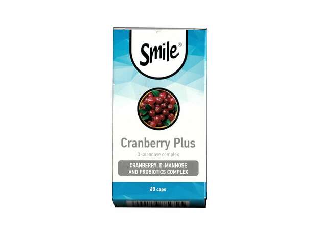 Smile Cranberry Plus Διατήρηση της υγιούς φυσιολογικής χλωρίδας κατά την διάρκεια και μετά την λήψη αντιβιοτικής θεραπείας 60caps
