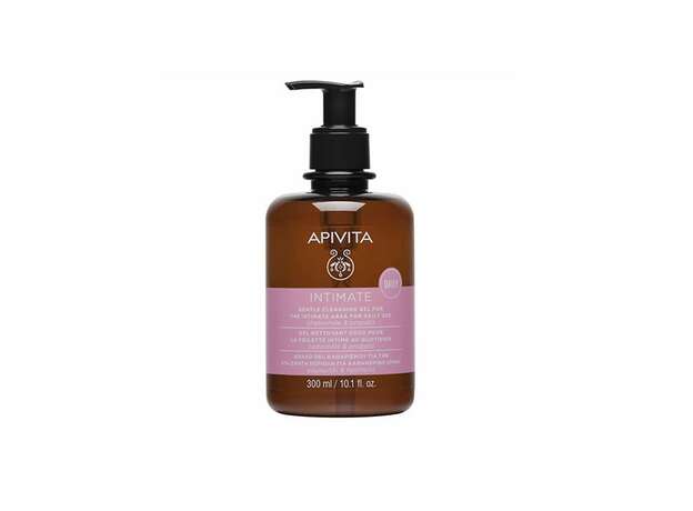 Apivita Intimate Daily Care Smart Pack Gentle Cleansing Gel Απαλό Gel Καθαρισμού για την Καθημερινή Υγιεινή της Ευαίσθητης Περιοχής, 300ml