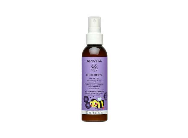APIVITA Mini Bees Kids Detangling Spray, Απαλό Σπρέι για Εύκολο Ξεμπέρδεμα για Παιδιά - 150ml