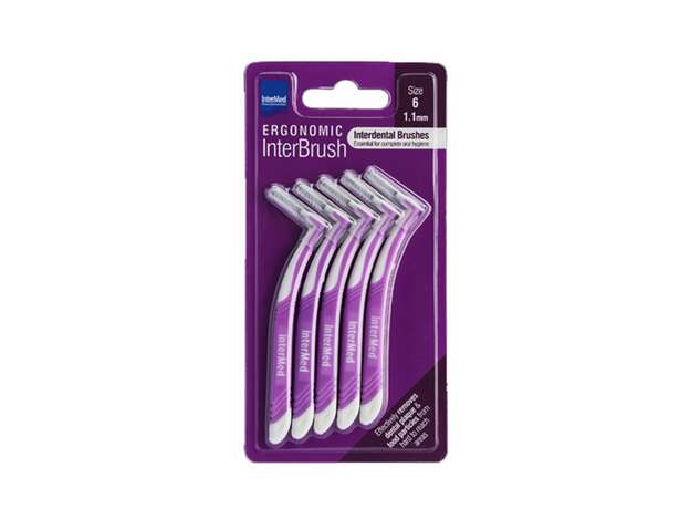 Intermed Ergonomic InterBrush Μεσοδόντια βουρτσάκια για ολοκληρωμένο καθαρισμό της στοματικής κοιλότητας. size 6 1.1mm 5tem