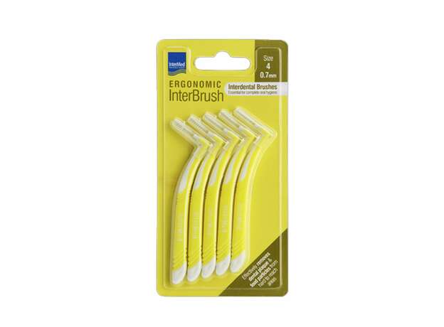 Intermed Ergonomic InterBrush Μεσοδόντια βουρτσάκια για ολοκληρωμένο καθαρισμό της στοματικής κοιλότητας. size 4 0.7mm 5tem