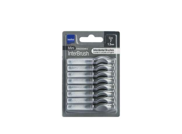 Intermed Ergonomic InterBrush Mini Μεσοδόντια βουρτσάκια για ολοκληρωμένο καθαρισμό της στοματικής κοιλότητας. size 7 1.3mm 8tem