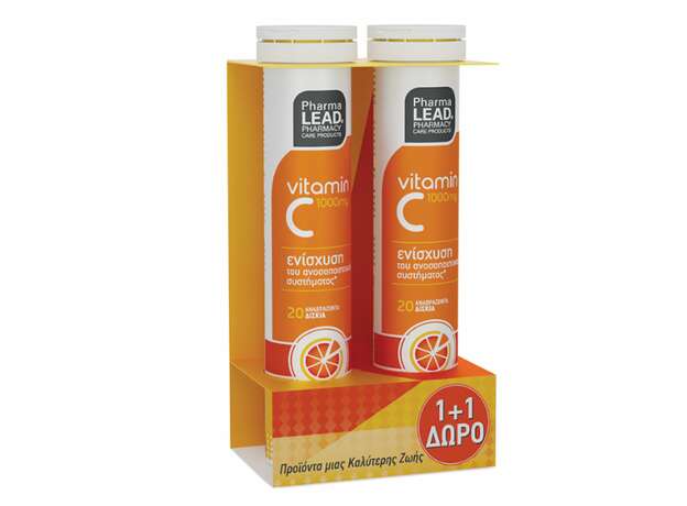 Pharmalead Promo 1+1 Vitamin C 1000mg, 2x20eff.tabs