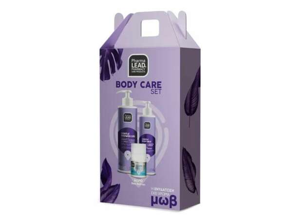 Pharma Lead Promo Pack Gentle Body Care με Gentle Shower Gel 500ml, Gentle Body Milk 250ml & Δώρο Deo Roll-on 50ml, 1σετ