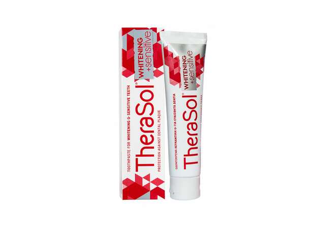 TheraSol Toothpaste Whitening + Sensitive Οδοντόκρεμα Λευκαντική για Ευαίσθητα Δόντια, 75ml