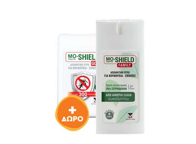 Menarini Mo-Shield Family Απωθητικό Υγρό για Κουνούπια & Σκνίπες 75 ml  +Δωρο 17ml