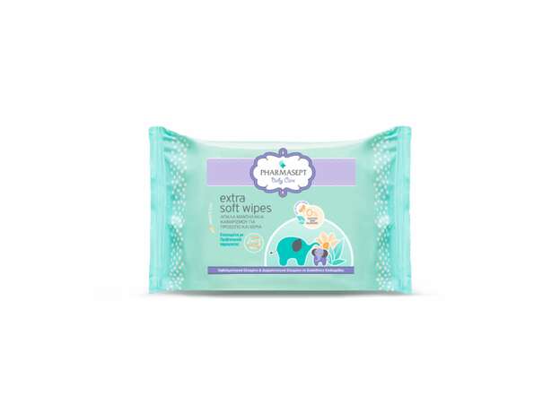 Pharmasept Baby Soft Wipes Απαλά Υποαλλεργικά Μαντηλάκια για Χέρια & Πρόσωπο 30τμχ