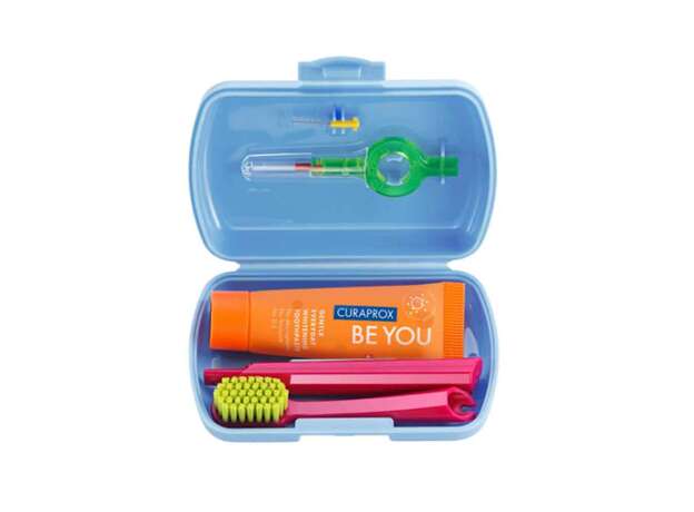 Curaprox Be You Travel Set, Σετ Ταξιδιού Στοματικής Υγιεινής Γαλάζιο 1τεμ
