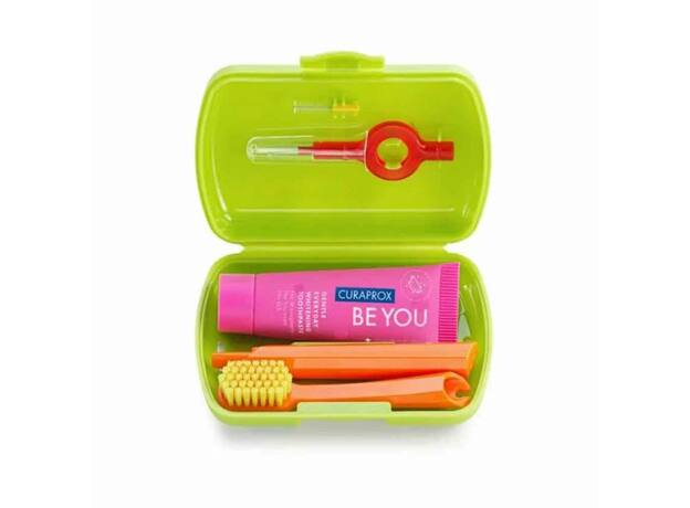 Curaprox Be You Travel Set, Σετ Ταξιδιού Στοματικής Υγιεινής Λαχανί 1τεμ