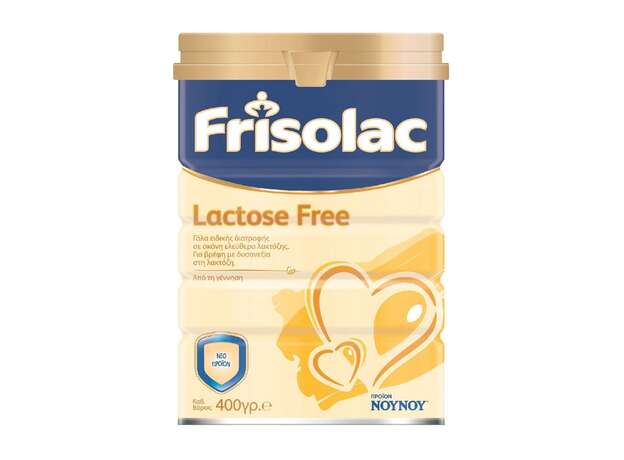 ΝΟΥΝΟΥ Γάλα σε Σκόνη Frisolac Lactose Free 0m+ 400g