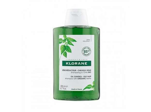 Klorane Oil Control Shampoo Σμηγματορρυθμιστικό σαμπουάν για λιπαρά μαλλιά με Τσουκνίδα, 200ml