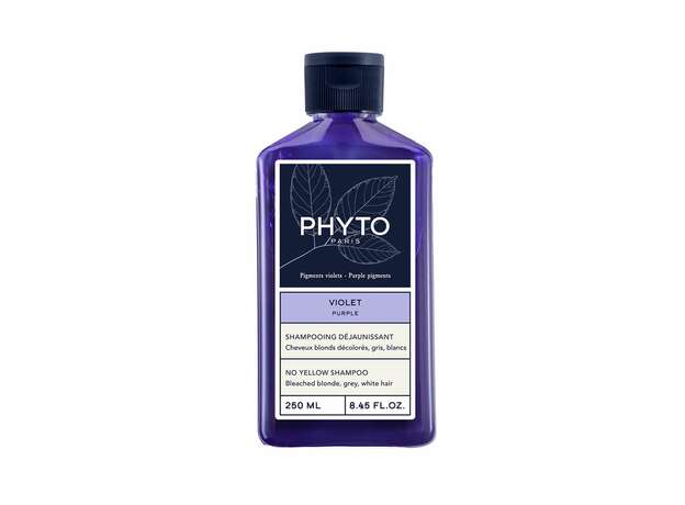 Phyto Purple No Yellow Shampoo Σαμπουάν για Λαμπερά Μαλλιά, Κατά των Κίτρινων Τόνων 250ml