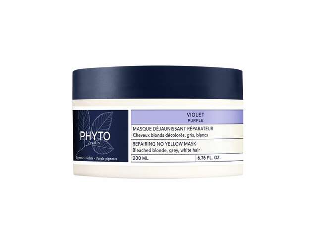 Phyto Purple Repairing No Yellow Mask Μάσκα για Λαμπερά Μαλλιά, Κατά των Κίτρινων Τόνων 200ml