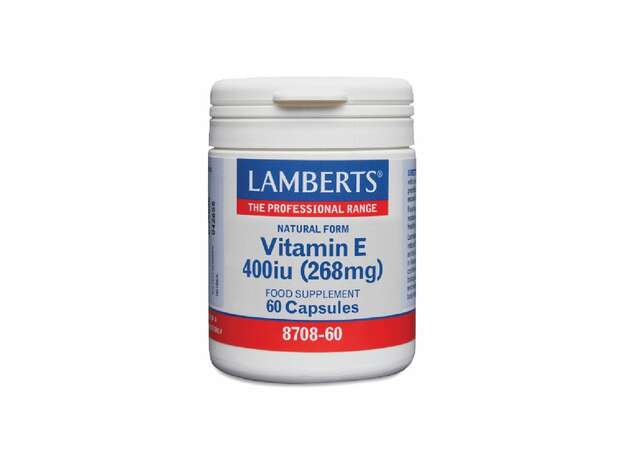 Lamberts Vitamin E 400iu Natural Form, 60 Caps