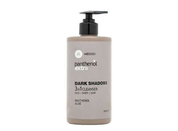 Medisei Panthenol Extra Dark Shadows Ανδρικό Αφρόλουτρο & Σαμπουάν Για Πρόσωπο, Σώμα & Μαλλιά 500ml