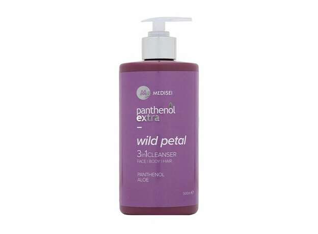 Medisei Panthenol Extra Wild Petal 3 In 1 Cleanser, Γυναικείο Αφρόλουτρο & Σαμπουάν 500ml