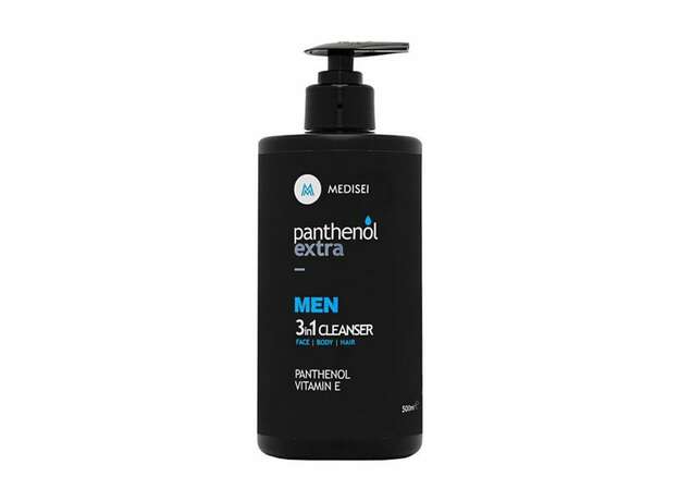 Medisei Panthenol Extra Men 3 in 1 Cleanser Ανδρικό Καθαριστικό Για Πρόσωπο, Σώμα & Μαλλιά 500ml
