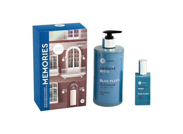 Medisei Panthenol Extra Memories Promo Blue Flames 3 in 1 200ml & Eau De Toilette 50ml