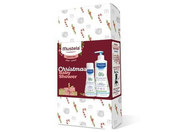 Mustela Christmas Baby Shower Promo Gentle Cleansing Gel Hair & Body Τζελ Καθαρισμού για Μαλλιά & Σώμα με Αβοκάντο, 500ml & 200ml, 1σετ