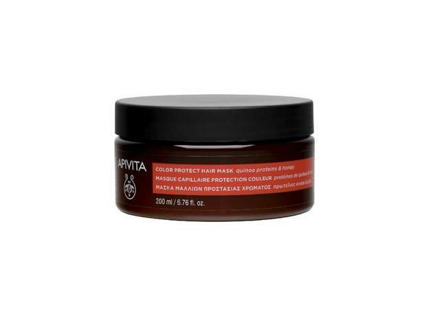 Apivita Μάσκα Μαλλιών Προστασίας Χρώματος με Πρωτεΐνες Κινόα & Μέλι 200ml