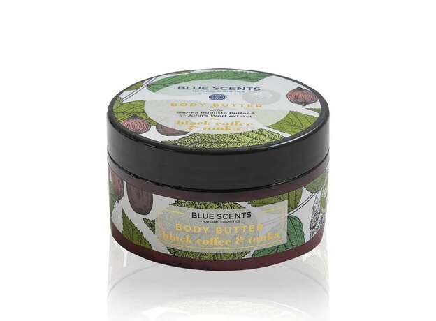 Blue Scents Black Coffee & Tonka Body Butter Πλούσια Ενυδάτωση Σώματος, 200ml