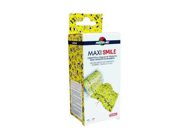 Master Aid Maxi Smile Aυτοκόλλητη Επιδεσμική Ταινία για Παιδιά, 50x8cm