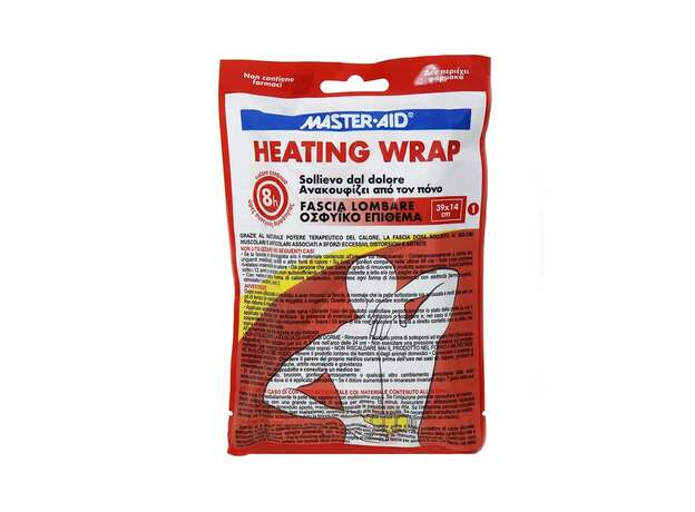 MASTER AID Heating Wrap, Θερμαντικό Οσφυϊκό Επίθεμα 39 x 14cm - 1τεμ