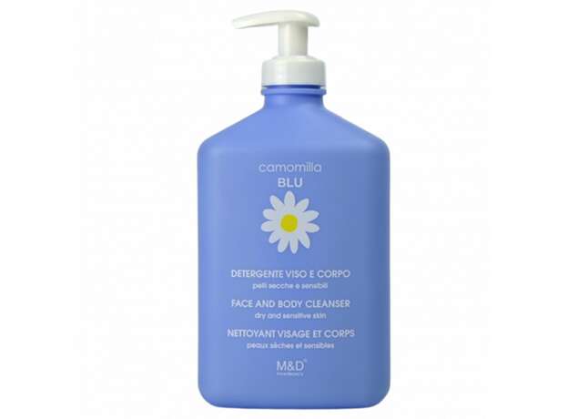 Camomilla Blu Face & Body Cleanser, Υγρό Καθαρισμού Προσώπου & Σώματος για Ξηρή και Ευαίσθητη Επιδερμίδα, 500ml