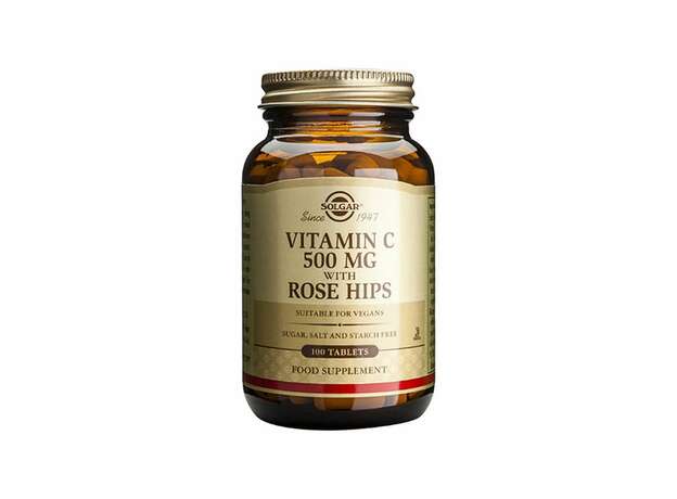 Solgar Vitamin C 500mg with Rose Hips 100tabs