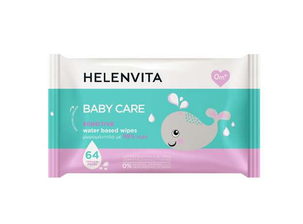 Helenvita Baby Sensitive Mωρομάντηλα, 64τμχ